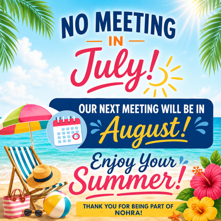 July - No Meeting